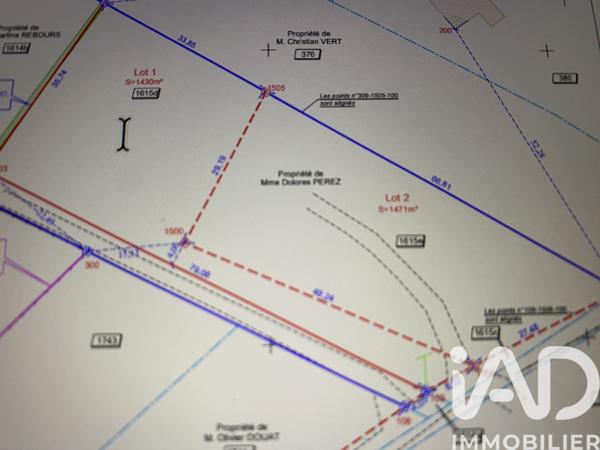 Terrain à vendre 1 430 m² Saint-Cybranet