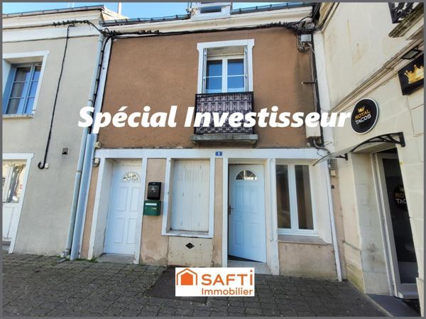 Petit IMMEUBLE sans copro : Bureau + F2 + Studio