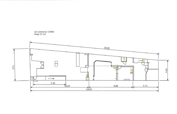 Local commercial 5 pièce(s) 175 m²