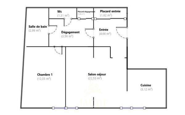 Appartement T2 bis de 55 m² avec parking et cave,PAul Bert Chamalières Détails des diagnostics énergétiques