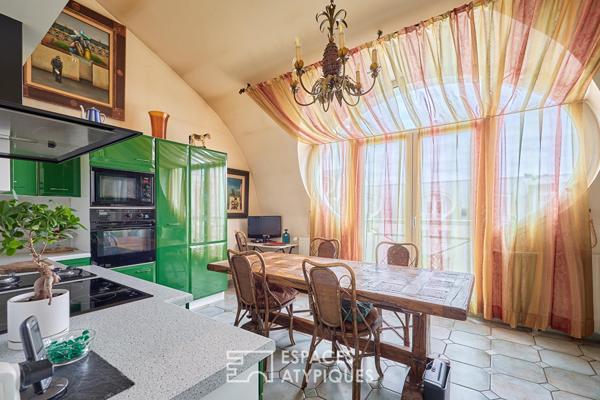 Appartement d’exception en dernier étage avec vue sur le parc de la Mairie