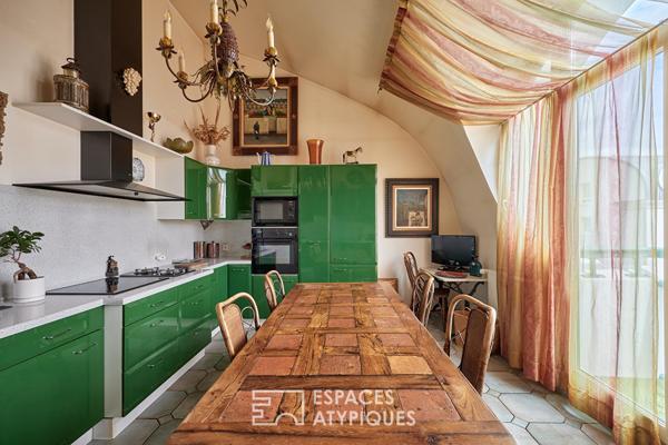 Appartement d’exception en dernier étage avec vue sur le parc de la Mairie