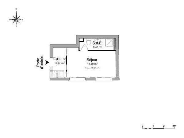 Location Studio 18.7 m² - PLACE CHARLES DE GAULLE - 64 RUE DENIS FORESTIER Cahors 46000