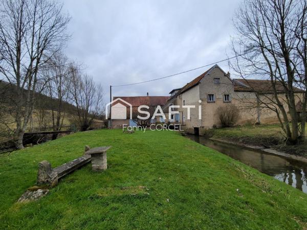 Ancien moulin à farine + habitation de 128m²