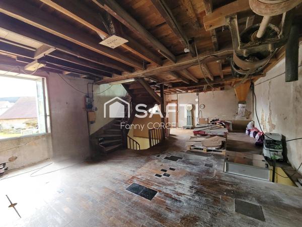 Ancien moulin à farine + habitation de 128m²