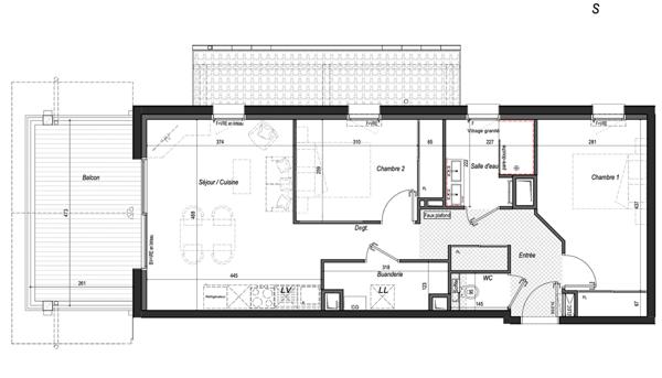 Appartement Capbreton 3 pièce(s) 59m2