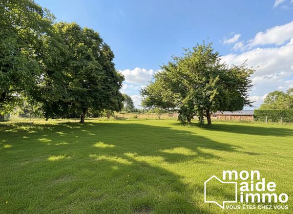 Plain-pied avec grand garage et terrain constructible