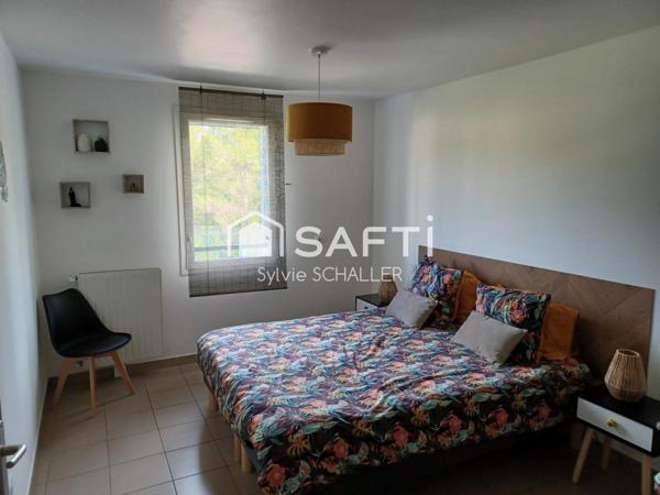 Appartement T3 climatisé, 1 balcon, 1 parking, 1 accès piscine