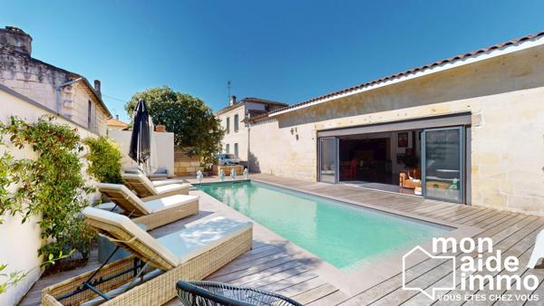 Maison de charme de 215 m² avec piscine,  proche de bordeaux