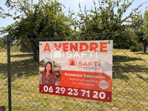 Terrain constructible avec nombreux fruitiers clos