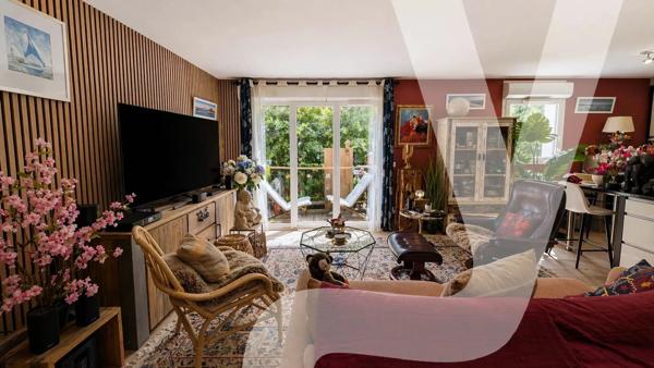 SOUS OFFRE Le Teich -Duplex rénové de 87 m² avec balcon plein sud - 33470 Le Teich - Réf 86941846