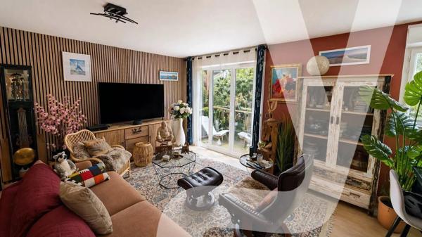 SOUS OFFRE Le Teich -Duplex rénové de 87 m² avec balcon plein sud - 33470 Le Teich - Réf 86941846