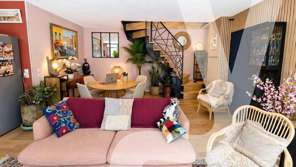 SOUS OFFRE Le Teich -Duplex rénové de 87 m² avec balcon plein sud - 33470 Le Teich - Réf 86941846