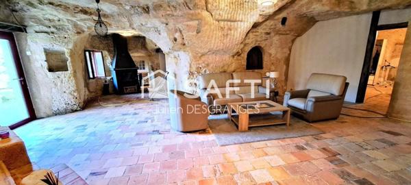 MAISON TROGLODYTIQUE AVEC VUE SUR LOIRE !!!