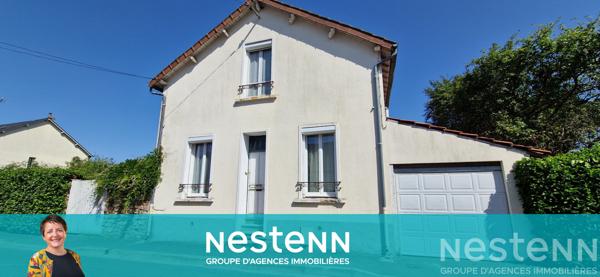 Maison des années 30 à vendre au Mans ? Quartier Delagenière, jardin de 450 m² et garage