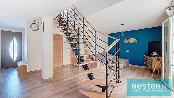 Istres, Maison 125m², type 4, 3 chambres, au calme absolu, atelier, garage, cave, véranda, terrasse et jardin