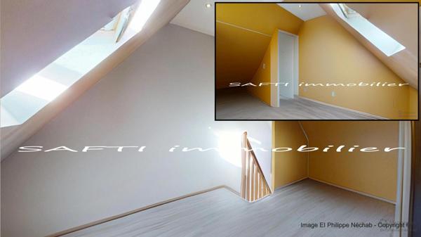 Rosny-sur-Seine : Maison contemporaine 127m2 avec vie de Plain-pied / 5 chambres / jardin clos de 840m2 autour.