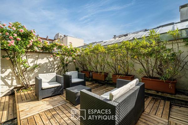 Mini-loft avec terrasse