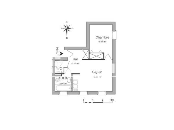 Location Appartement 2 pièces 29.18 m² - LES REMPARTS La Valette Du Var 83160