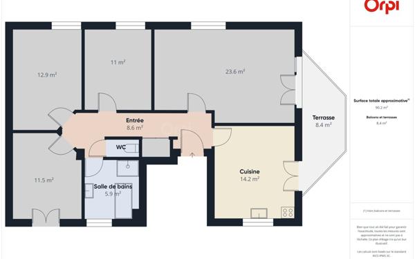 Appartement à vendre    4 pièces • 90 m2 Bischwiller