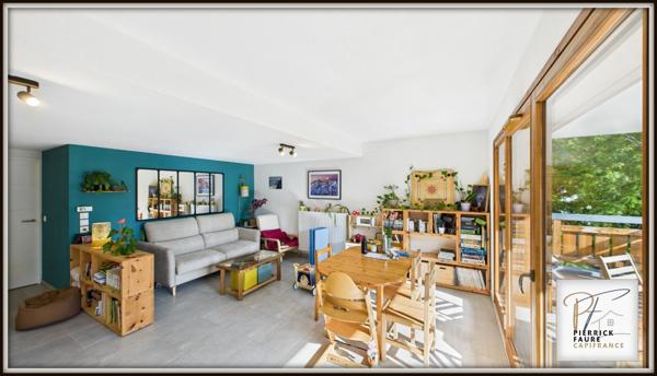 T3 avec terrasse plein sud, vue montagnes, garage et cave à Briançon