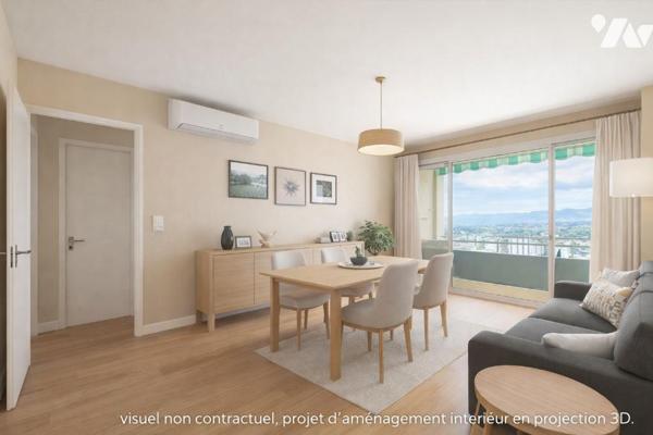 Lyon 5ème – T4 de 66,70m² au dernier étage avec balcon et vue panoramique