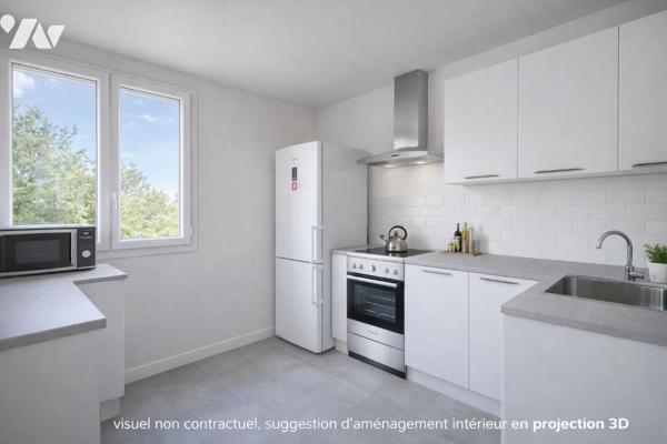 Lyon 5ème – T4 de 66,70m² au dernier étage avec balcon et vue panoramique