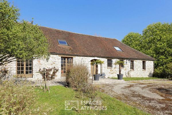 maison d’architecte et beau moulin sur le Morin