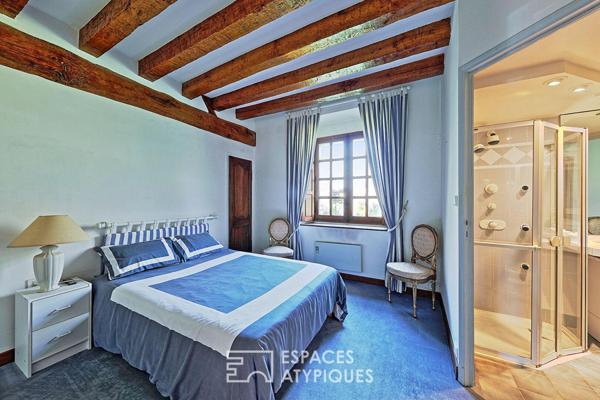 maison d’architecte et beau moulin sur le Morin