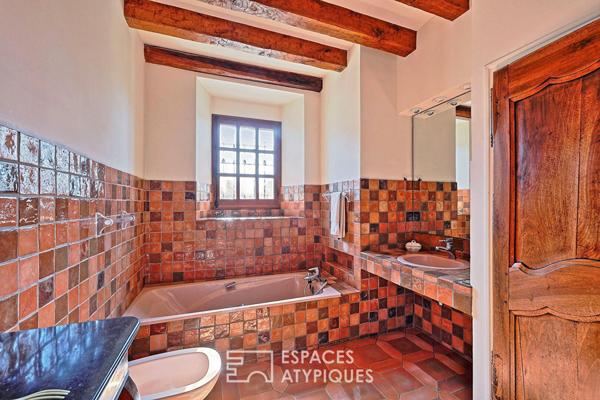 maison d’architecte et beau moulin sur le Morin