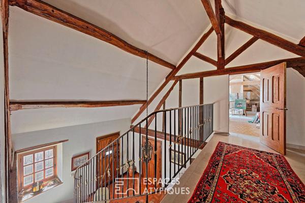 maison d’architecte et beau moulin sur le Morin