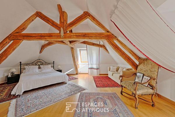 maison d’architecte et beau moulin sur le Morin