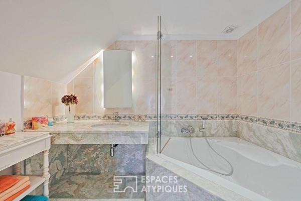 maison d’architecte et beau moulin sur le Morin