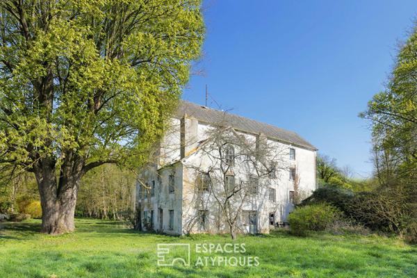 maison d’architecte et beau moulin sur le Morin