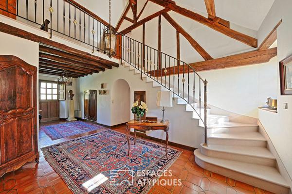maison d’architecte et beau moulin sur le Morin