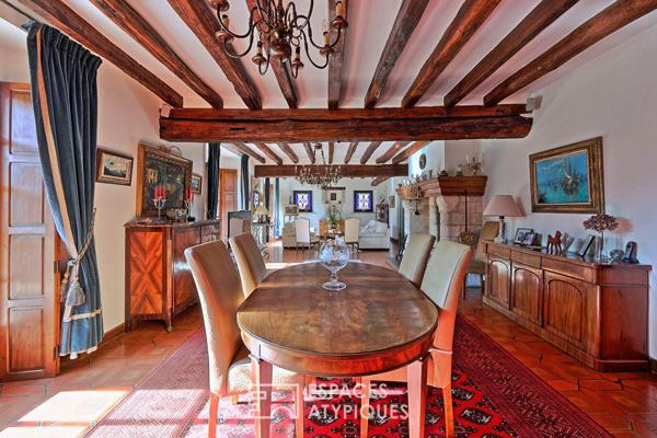 maison d’architecte et beau moulin sur le Morin