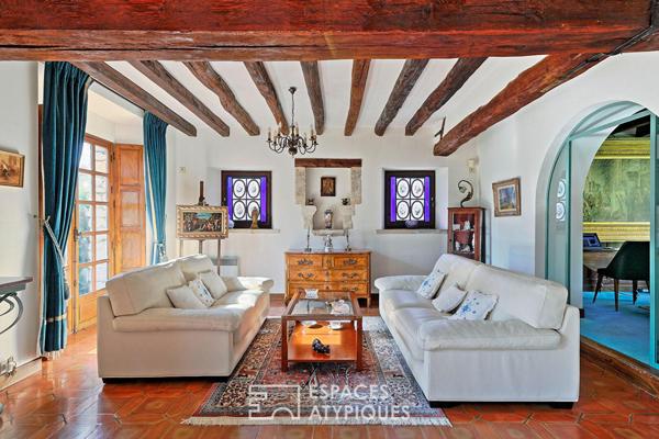 maison d’architecte et beau moulin sur le Morin