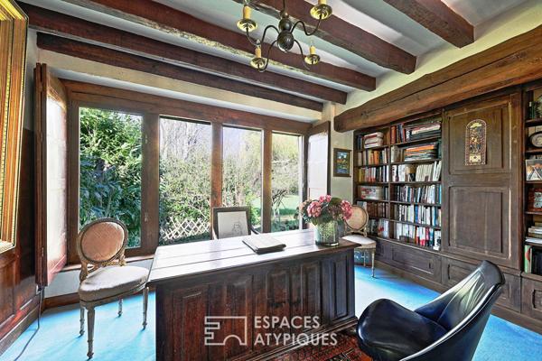 maison d’architecte et beau moulin sur le Morin