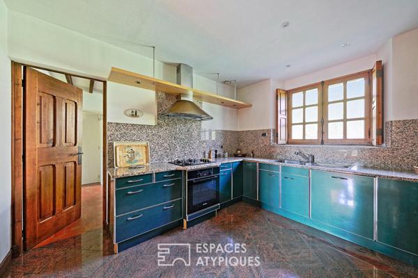 maison d’architecte et beau moulin sur le Morin