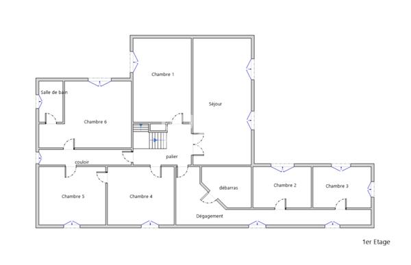 Local d'activité de 580 m2 situé au bourg de Barcelonne du Gers