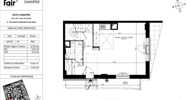 Location Appartement 4 pièces 85.7 m² - Sainte-geneviève-des-bois 91700