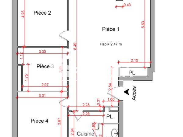 Location Local commercial 94.8 m² - 40 AVENUE GAMBETTA - B1 Montauban 82000