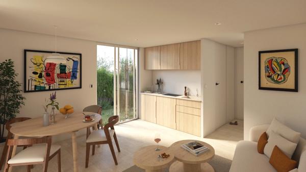 AURIBEAU, T2 de 31m2 en Rez de Jardin + Parking, dans une résidence neuve