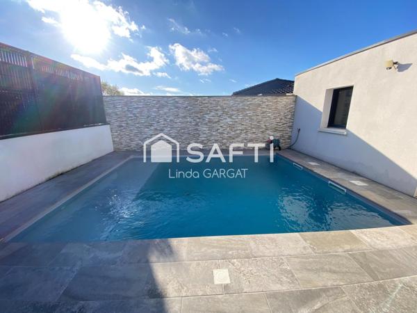 Maison récente avec piscine et grand garage