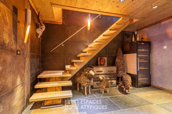 Chalet en fuste face aux Pyrénées dans une atmosphère authentique