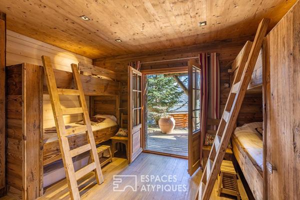 Chalet en fuste face aux Pyrénées dans une atmosphère authentique