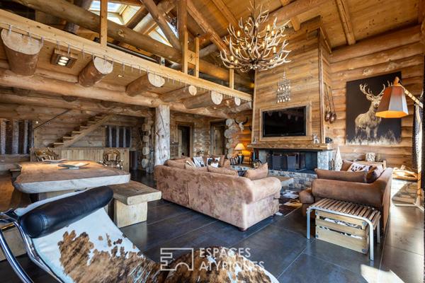 Chalet en fuste face aux Pyrénées dans une atmosphère authentique