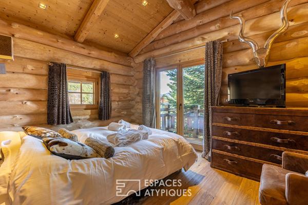 Chalet en fuste face aux Pyrénées dans une atmosphère authentique