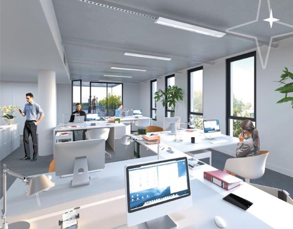 Bureaux neuf à louer à Pessac avec visibilité et terrasse rooftop