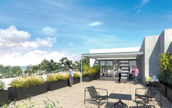 Bureaux neuf à louer à Pessac avec visibilité et terrasse rooftop